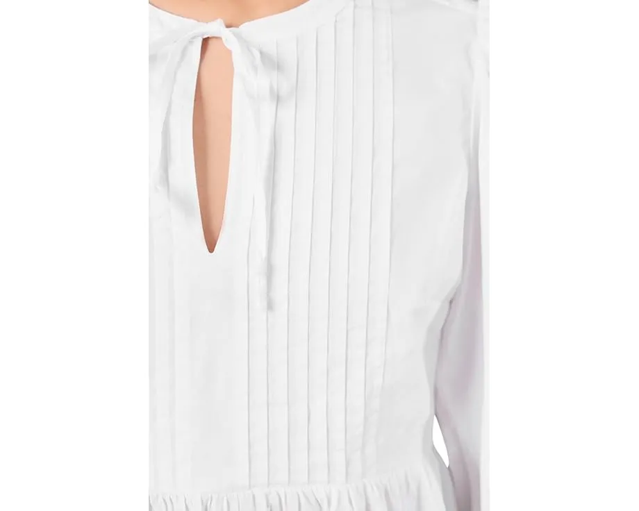 Nora Pintuck Eyelet Top