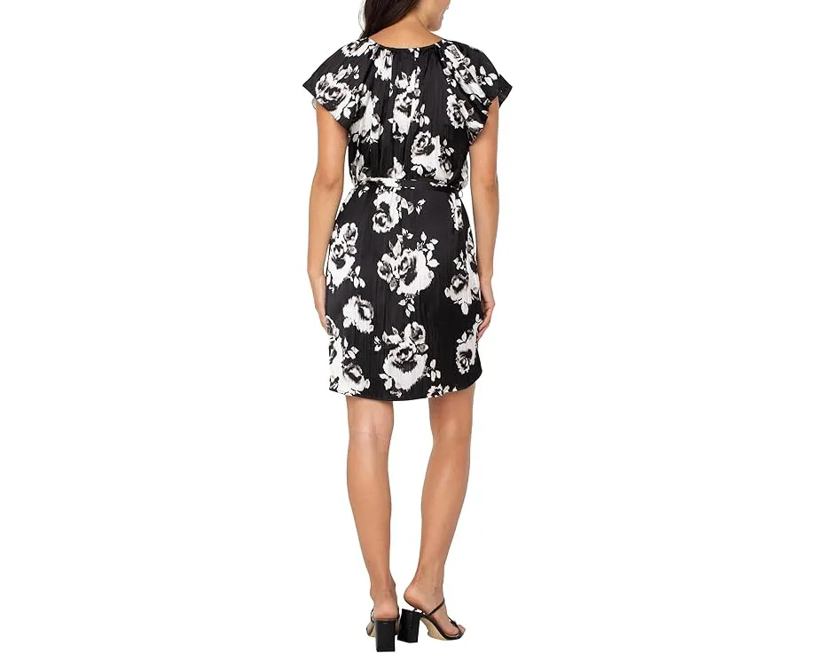 Платье Liverpool Los Angeles с расклешенными рукавами и цветочным принтом