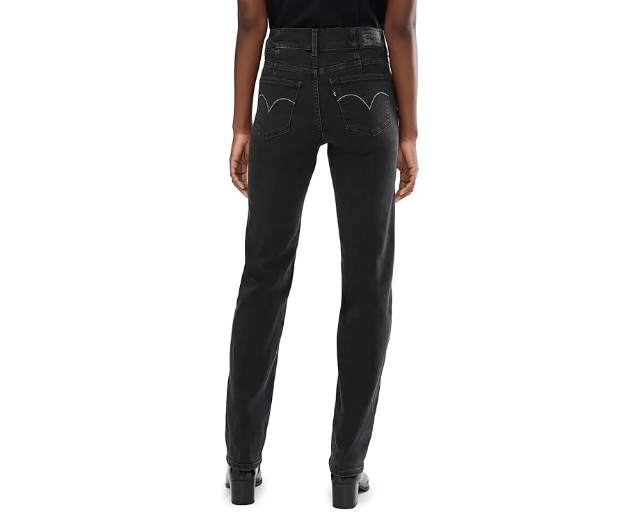 Джинсы Levi's 314 Corset Straight с корсетным поясом и прямым кроем