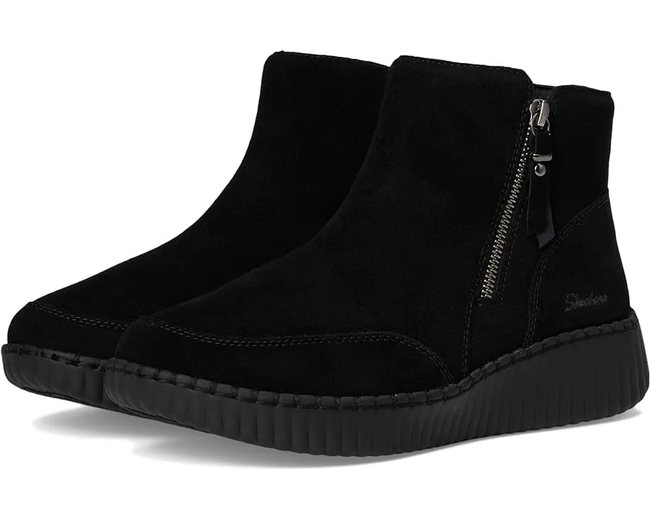 Ботинки SKECHERS Wilshire Blvd с замшевым верхом, клиновидным каблуком и стелькой Memory Foam