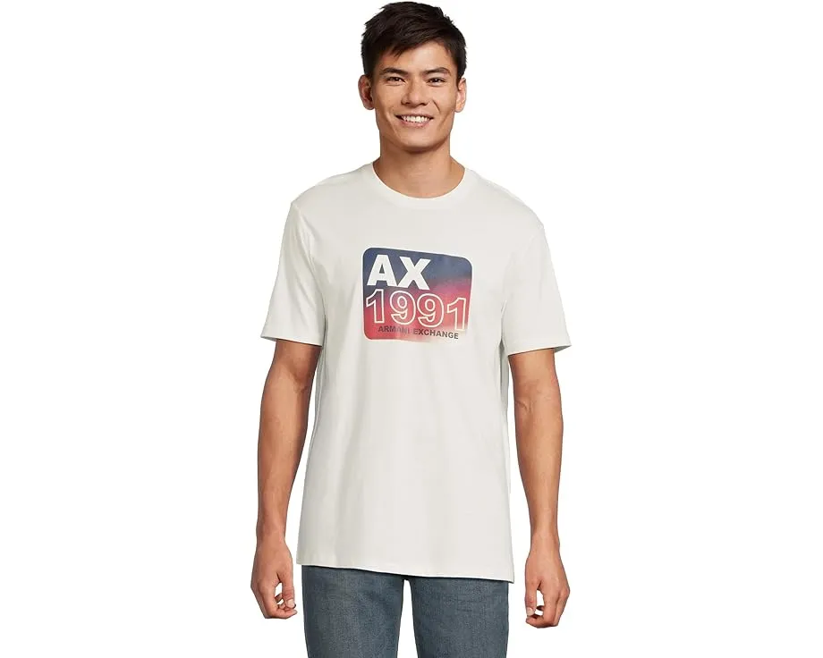 Футболка Armani Exchange 1991 с пузырьковым принтом