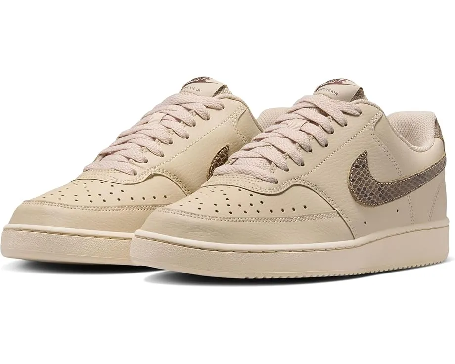 Кроссовки Nike Court Vision Low из искусственной кожи с перфорацией