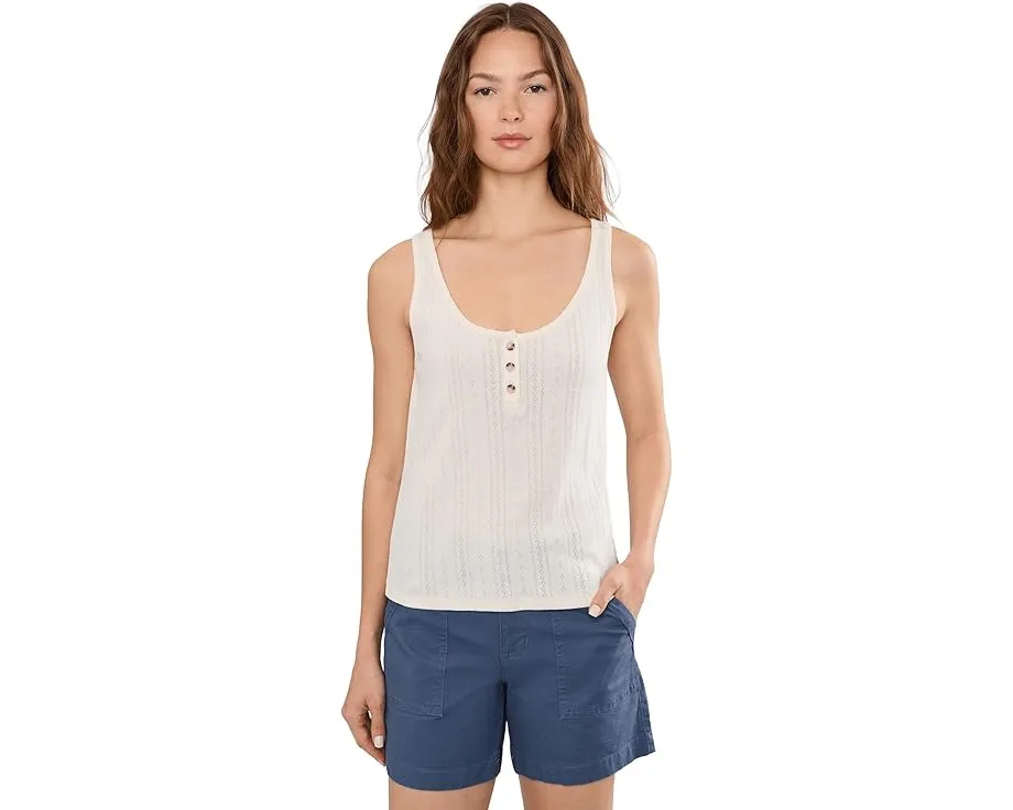 Майка Foothill Pointelle Henley Tank из органического хлопка и переработанного полиэстера Toad&Co