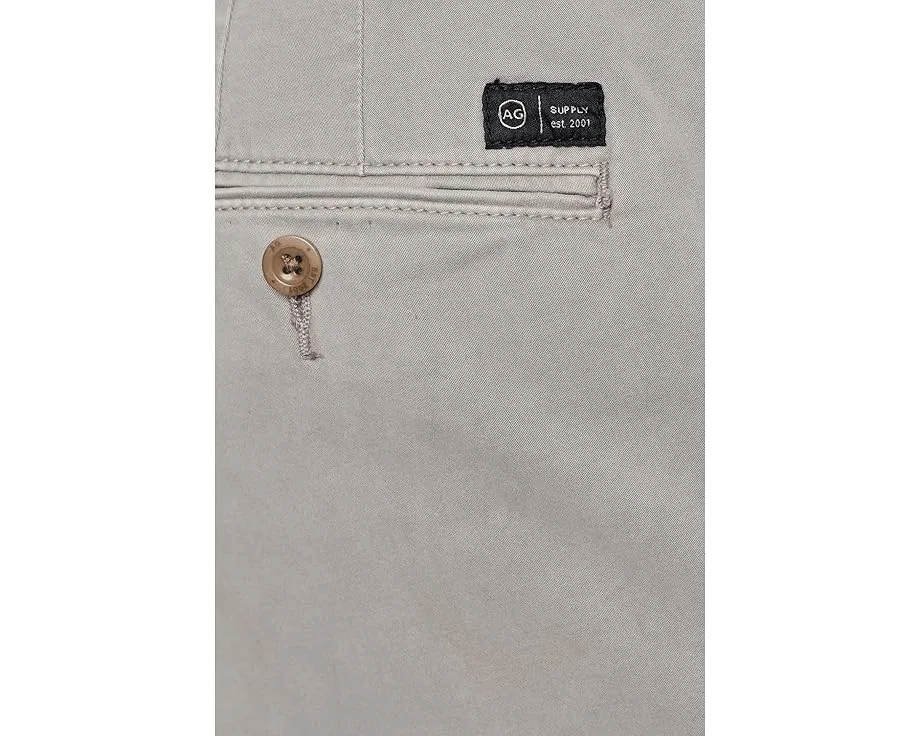 Прямые брюки AG Jeans Archie Sueded Straight из итальянского сатина