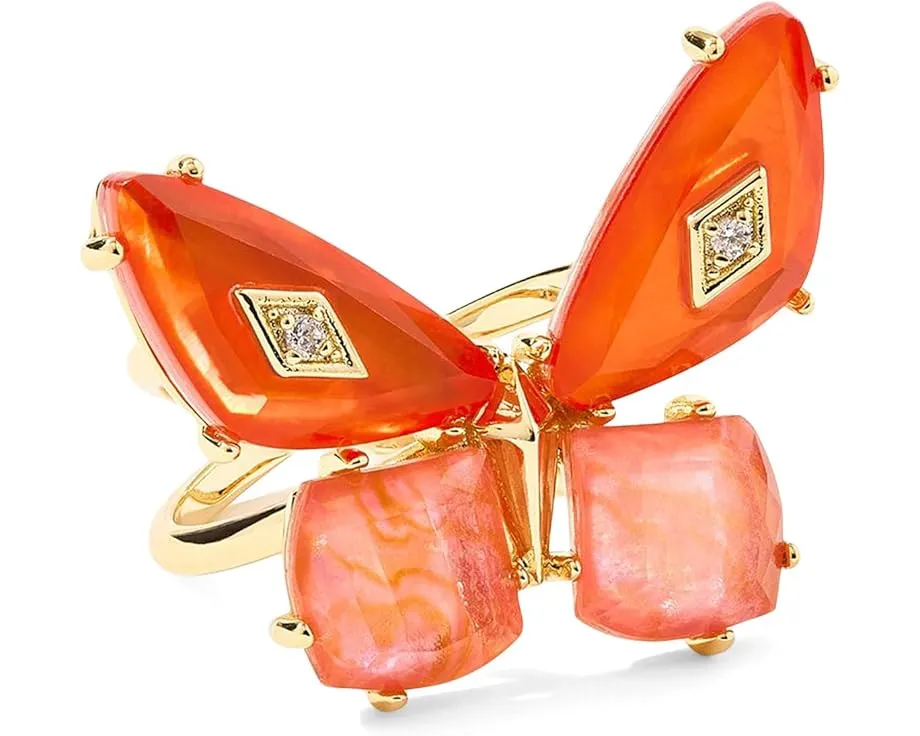 Коктейльное кольцо Bianca Butterfly от Kendra Scott с дизайном бабочки