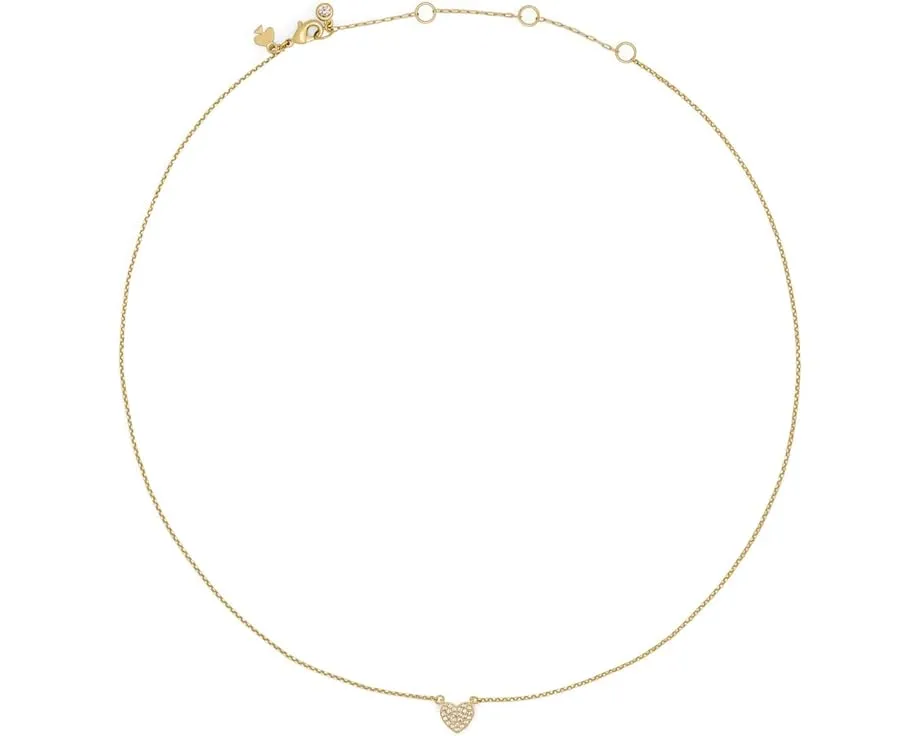 Мини-подвеска Yours Truly Pave Heart с кубическим цирконием от Kate Spade New York