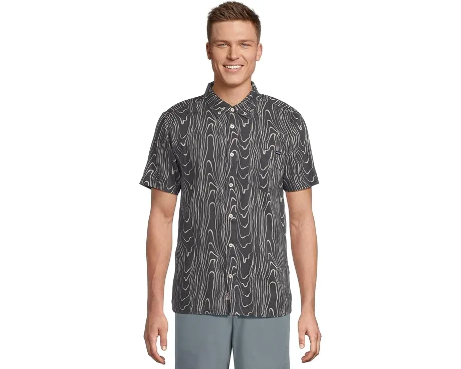 Рубашка Chubbies The Fault Line из хлопка с принтом и эластаном