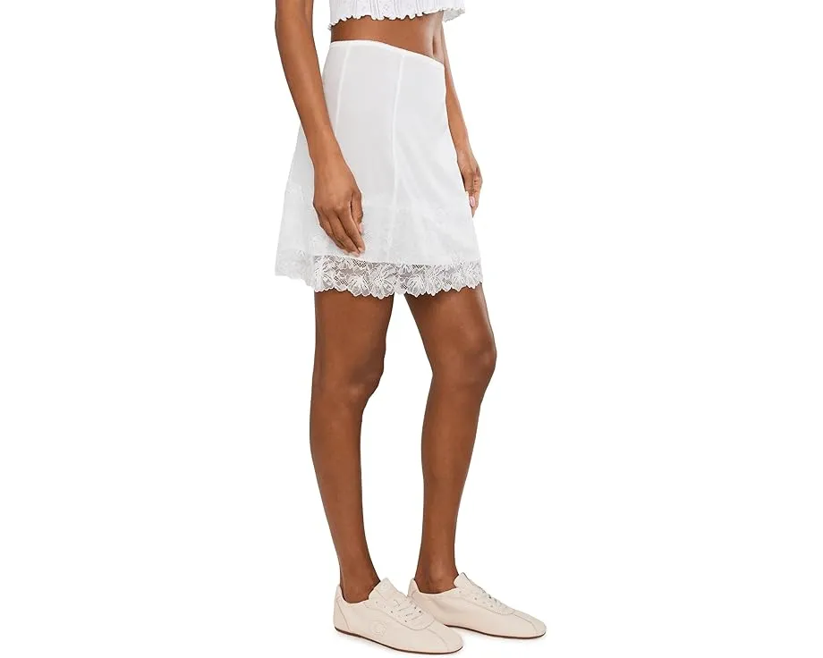 Free People нижняя юбка Party Crashers Half Slip цвета Clean Ivory