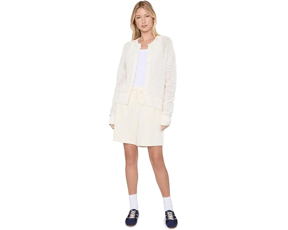 Varley вязаный кардиган Pembroke Knit с цветом цапли