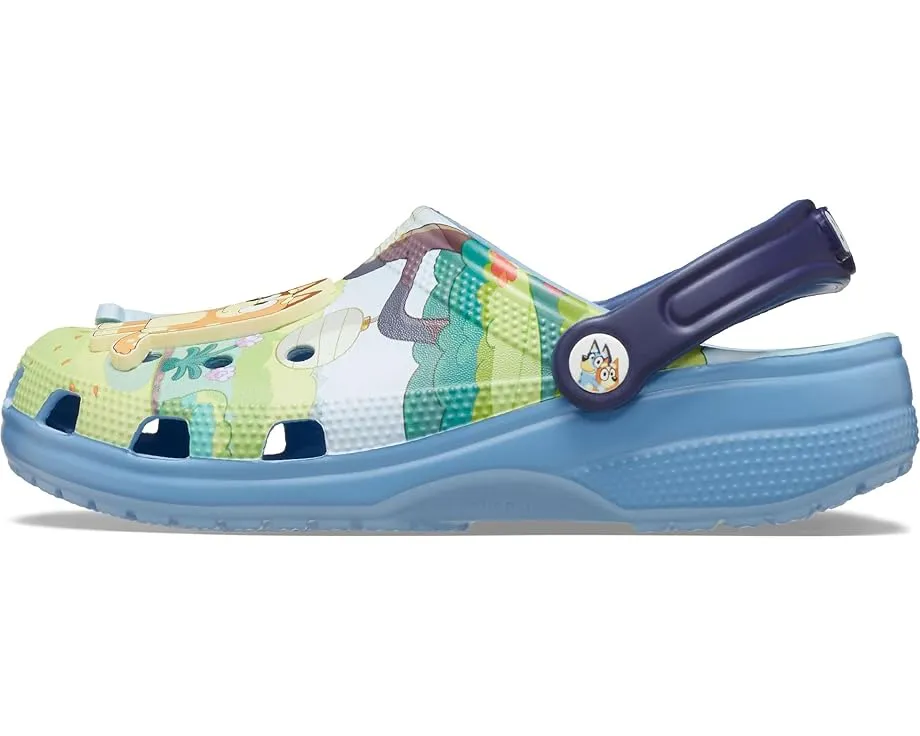 Классические сабо Crocs Bluey для детей с принтом и шармами