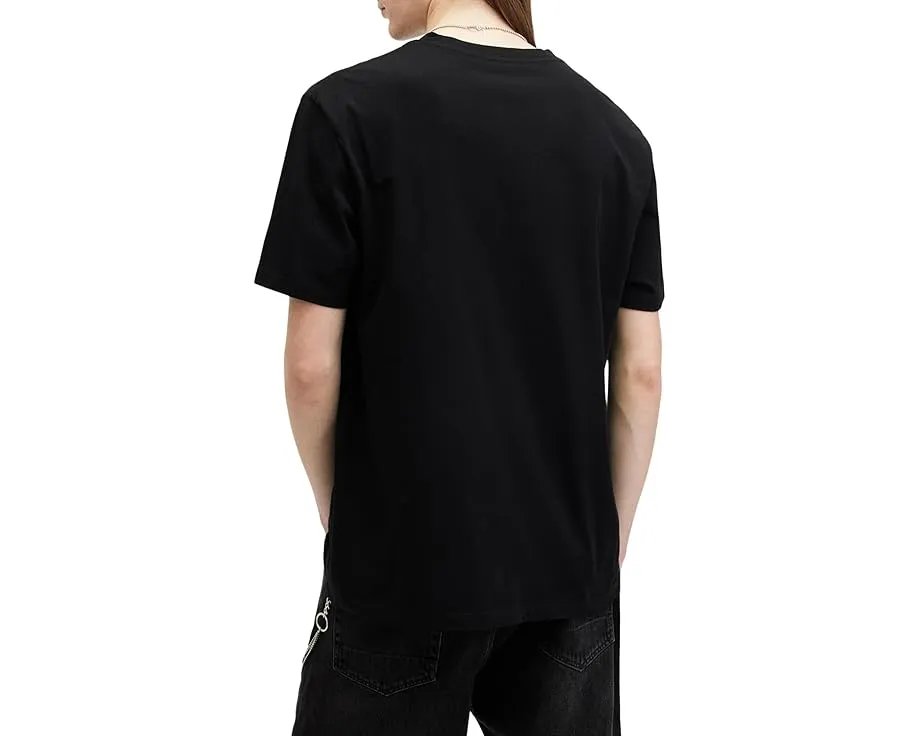 Футболка AllSaints Bereft с коротким рукавом и кожаной подкладкой