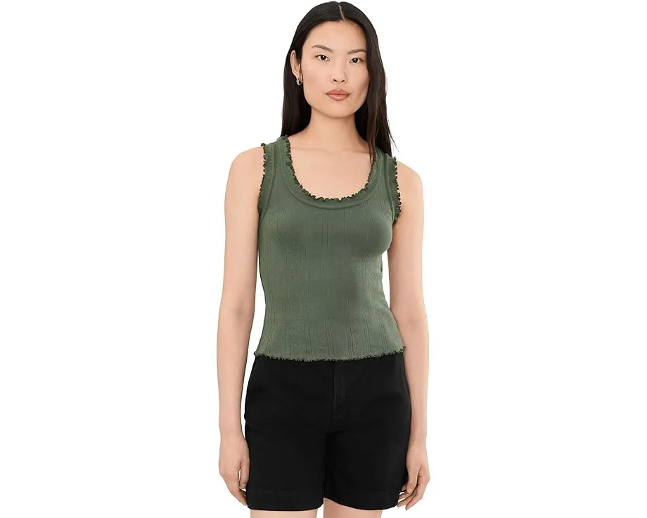 Топ Pointelle Rib Ella Tank NIC+ZOE с ажурной резинкой