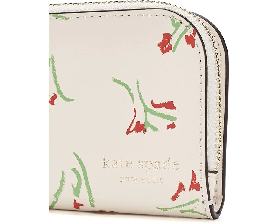 Бифолд кошелек Devin Vibrant Buds Small от Kate Spade New York с принтом цветов