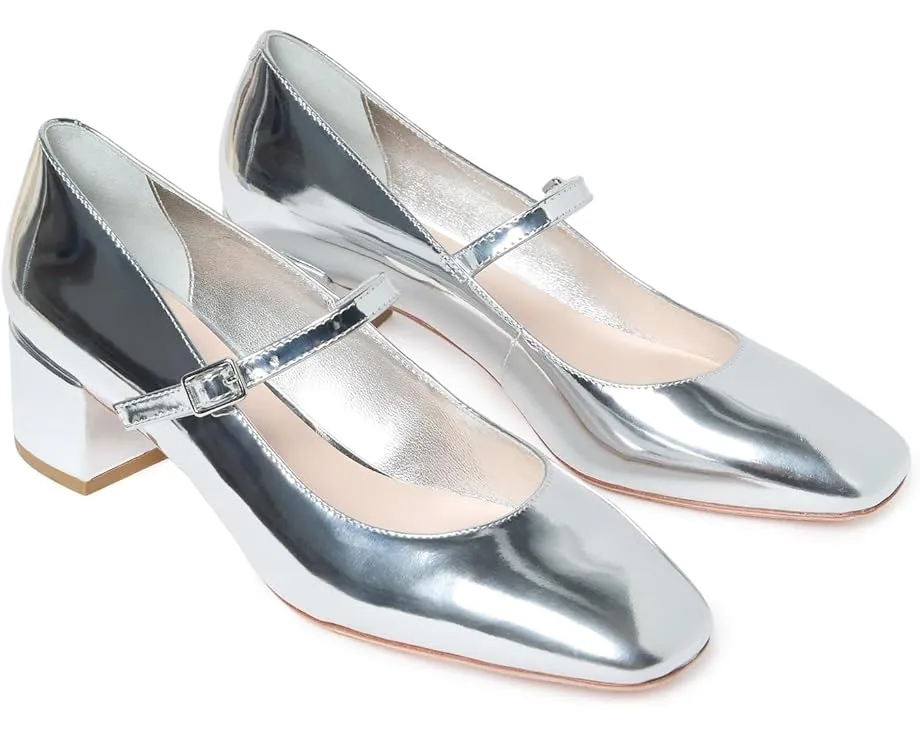 Туфли Lyra Mary Jane от Loeffler Randall серебристого цвета