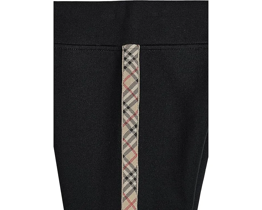 Брюки Burberry Kids Devan с лампасами из флиса для детей