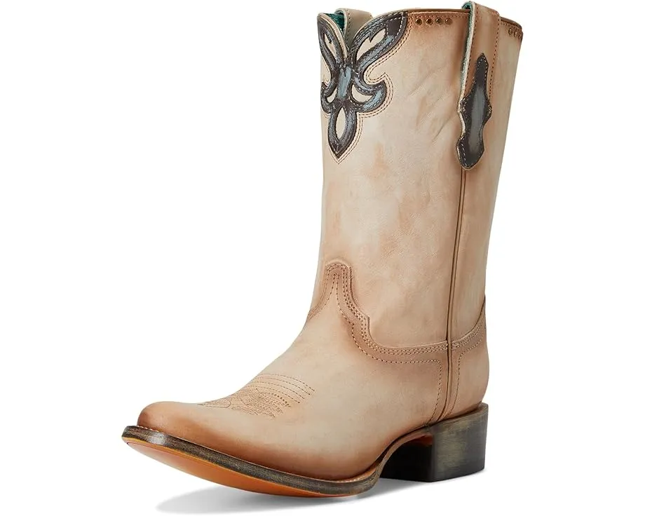 Ботинки Corral A4760 до середины икры с вышивкой и накладками из кожи коровьей