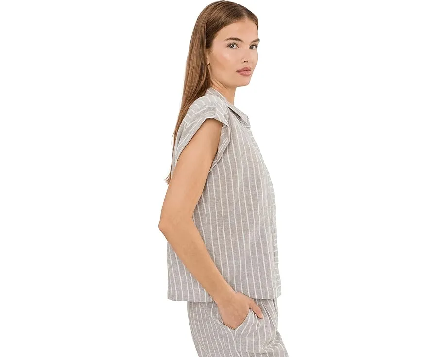 Рубашка Petite Lurex Linen Resort от NIC+ZOE с блестящими нитями