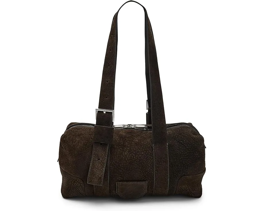 Сумка через плечо AllSaints Ares Grain в стиле дафл из кожи с регулируемым ремнем