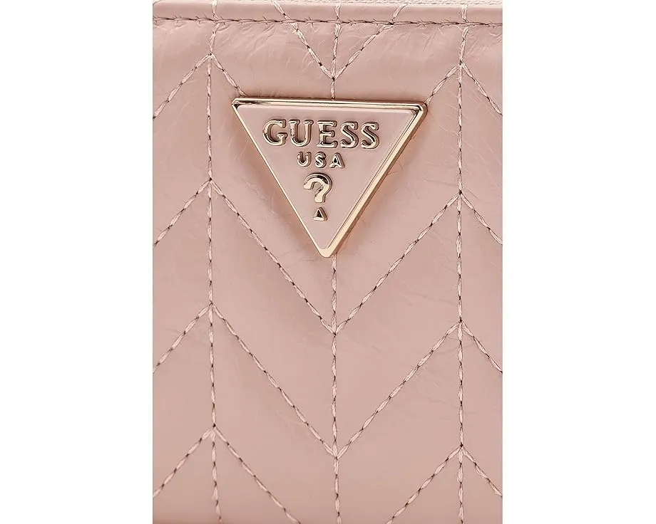 GUESS Косметичка Cheryl Medium Zip Around с отделениями для карт