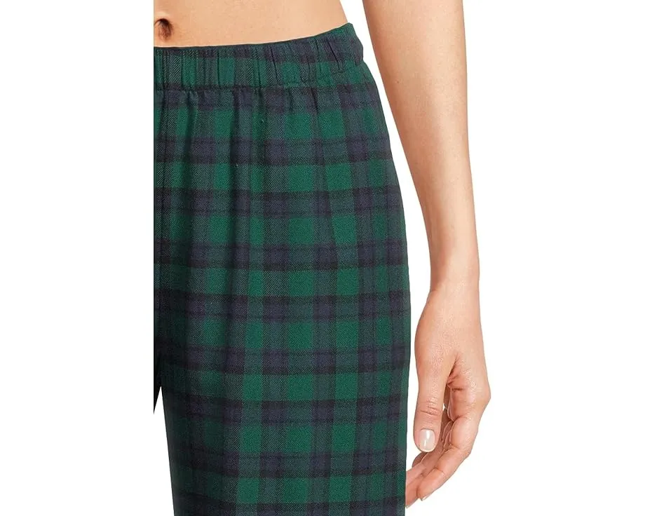 Фланелевый пижамный комплект Eberjey с длинными брюками