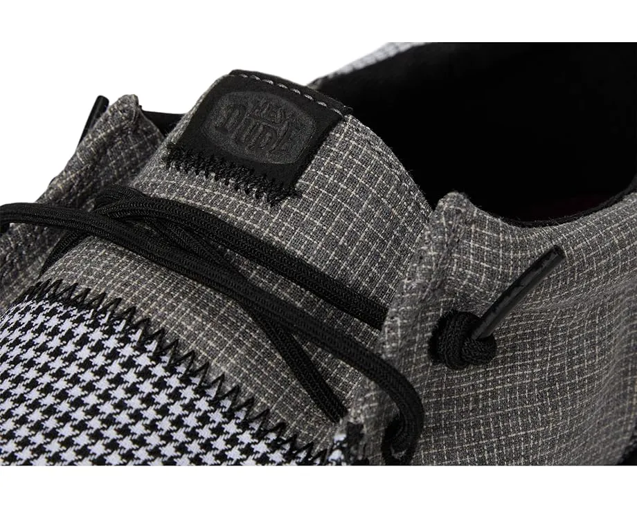 Слипоны Hey Dude Wally Tri Mix Craft с льняным верхом и круглым носком