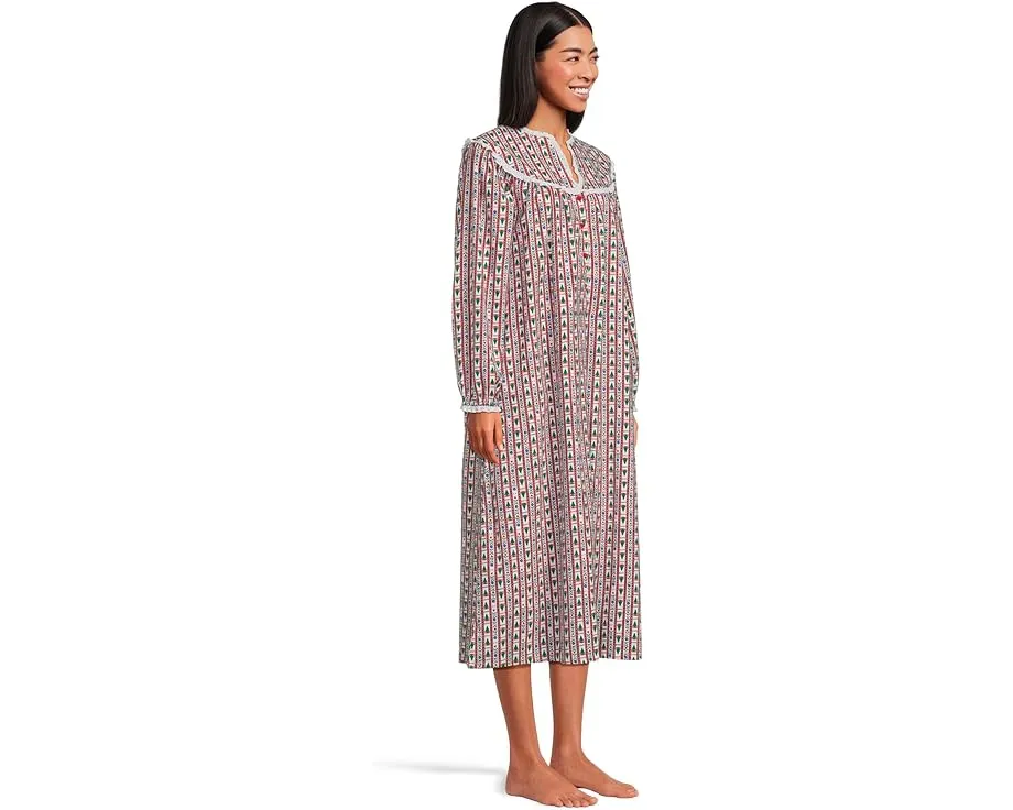 Ночная сорочка Lanz of Salzburg Classic 50 дюймов с открытым воротом и карманами