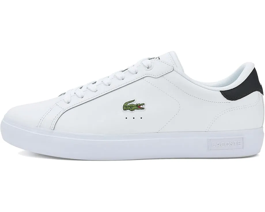 Кроссовки Lacoste Powercourt из кожи с вышитым крокодилом