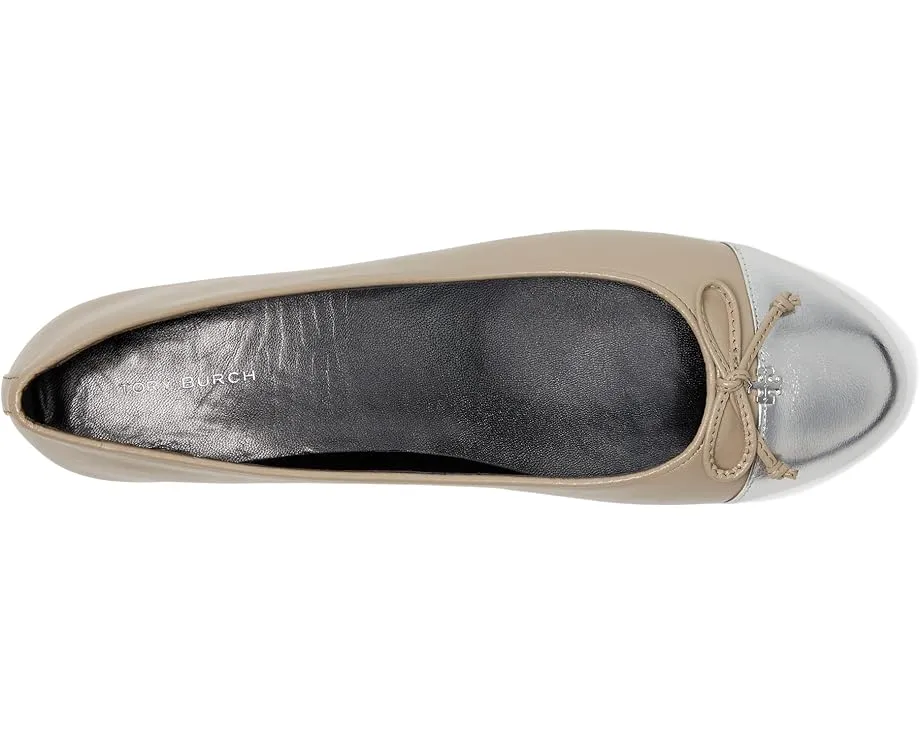 Балетки Tory Burch Cap Toe с бантом и контрастным мыском