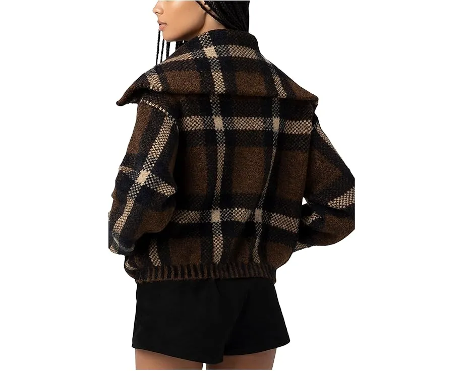 Кардиган Prep Academy в клетку с двусторонней молнией от Blank NYC