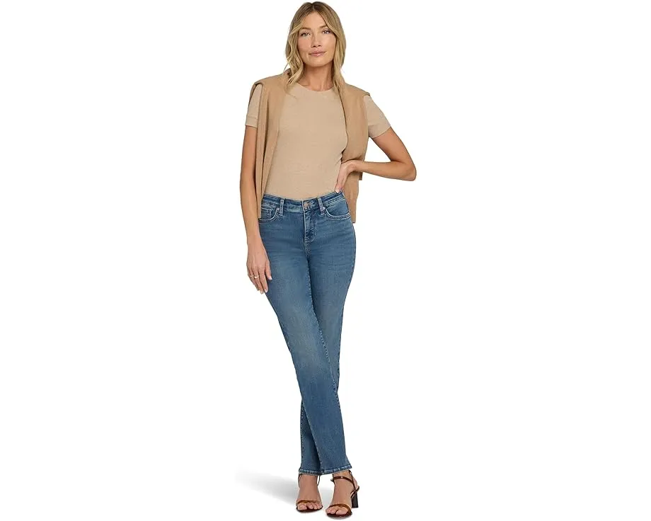 Джинсы NYDJ Marilyn Straight без зазора сзади в цвете Breezy Palms