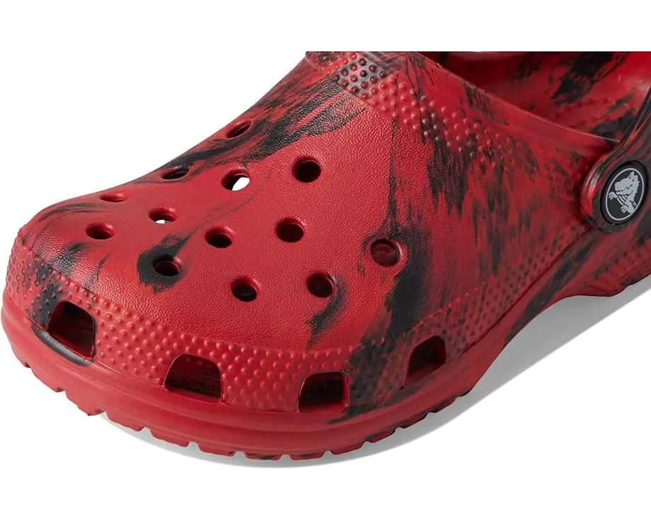 Crocs Classic Marbled Tie-Dye Clogs детские сабо в технике тай-дай