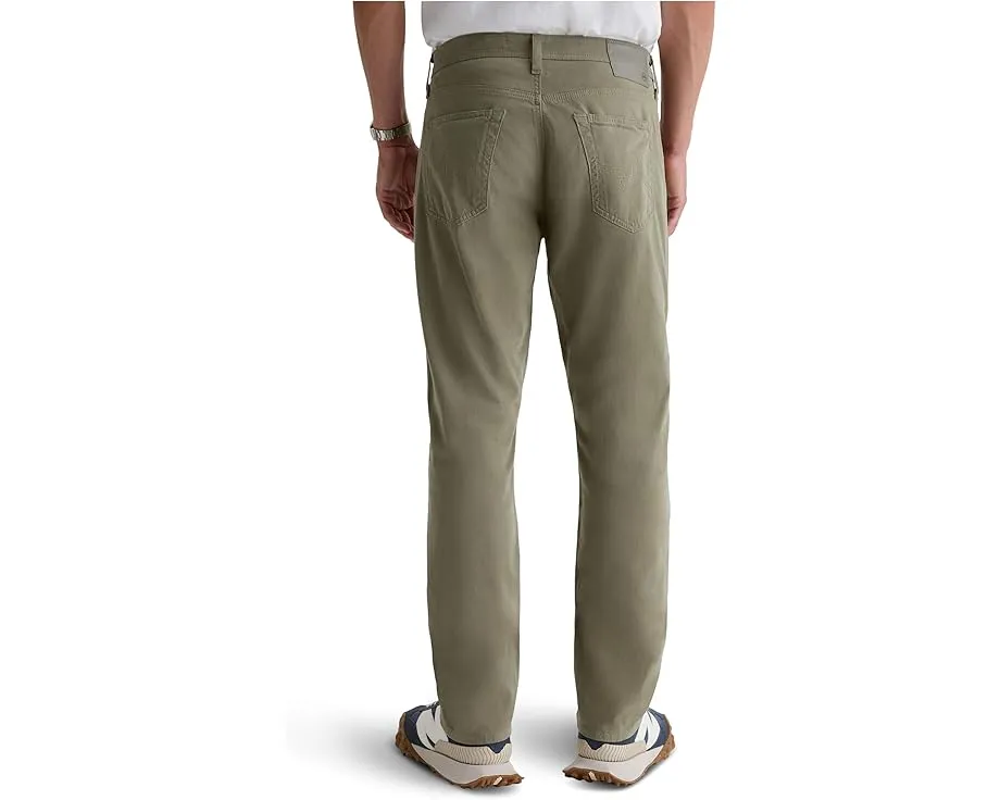 Брюки AG Jeans Everett Slim Straight с зауженным силуэтом из денима с эластаном