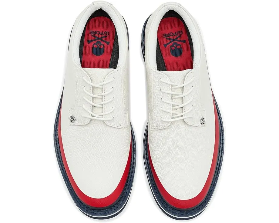 Кожаные туфли для гольфа Gallivanter Tuxedo Stripe с легкой подошвой EVA от GFORE