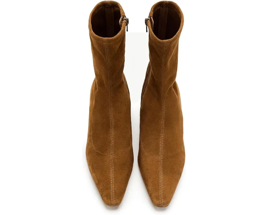 Ботильоны Ciel на низком каблуке kitten heel из замши Madewell