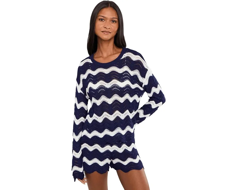 Толстовка Beach Sweater с принтом звезд и круглым вырезом