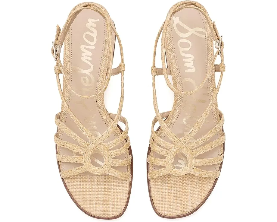 Сандалии Sam Edelman Fletcher на каблуке из рафии