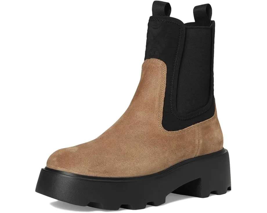 Ботинки Chelsea Monogram Lug на каблуке 65 мм от Tory Burch