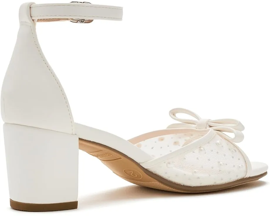 Steve Madden Adia детские сандалии для девочек с жемчужной отделкой и бантом