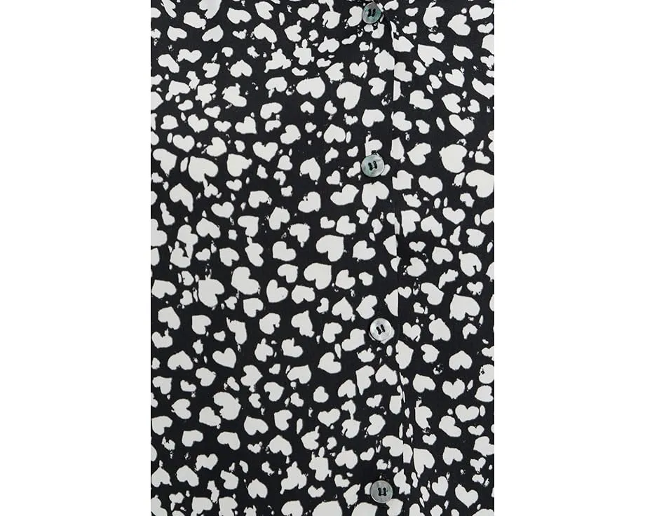 Блуза Liverpool Los Angeles с рукавом 3/4 на пуговицах и рюшами