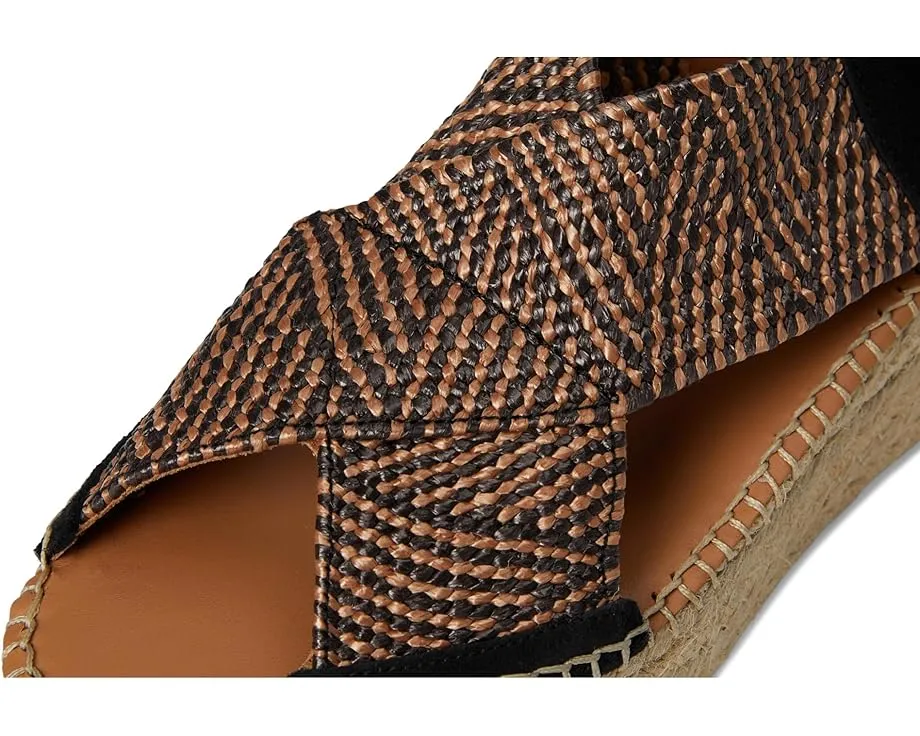 Сандалии-эспадрильи Toni Pons Masai на платформе с двухтонным плетеным верхом
