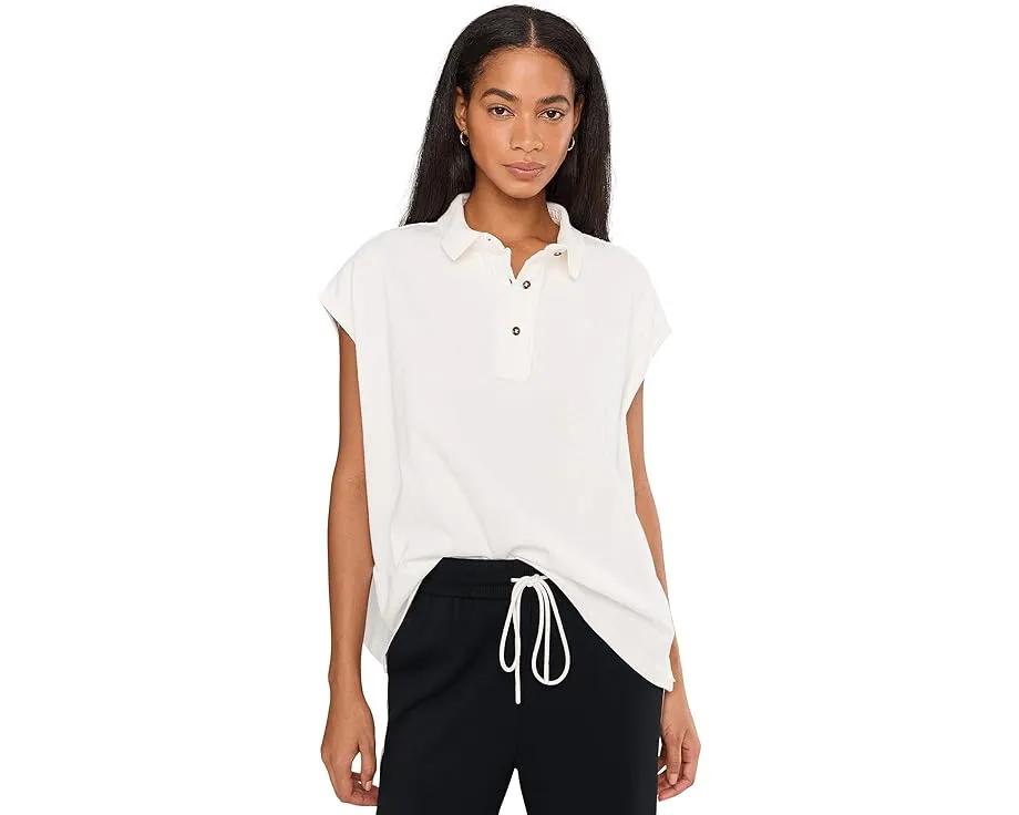 Оверсайз поло Free People Keep On с вентиляцией по бокам