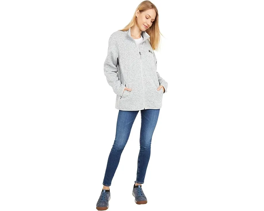 Куртка L.L.Bean Sweater Fleece Full Zip с карманами на молнии и отложным воротником