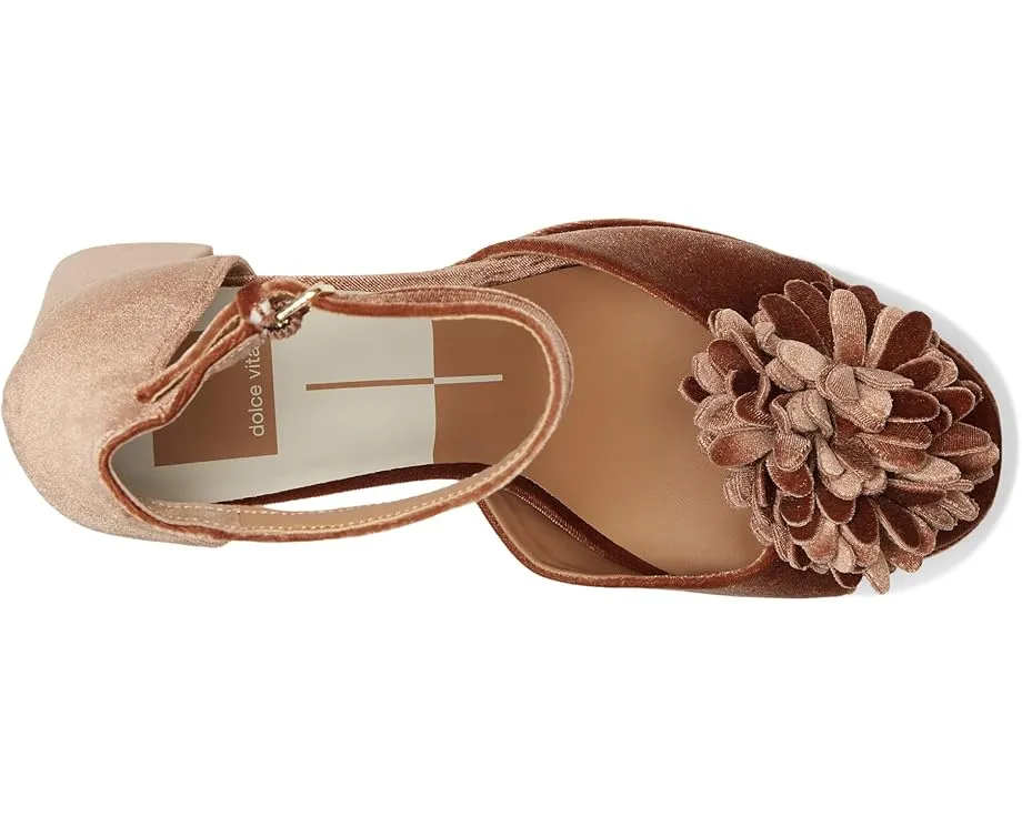 Босоножки Perel на платформе от Dolce Vita с велюровым верхом и помпоном