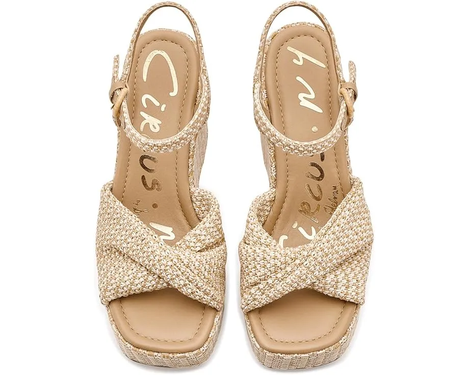 Сандалии Joanne от Circus NY by Sam Edelman на платформе из рафии