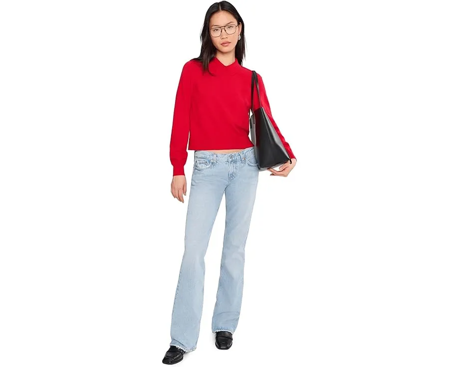 Свитер поло Phoebe Polo Sweater с воротником и длинными рукавами