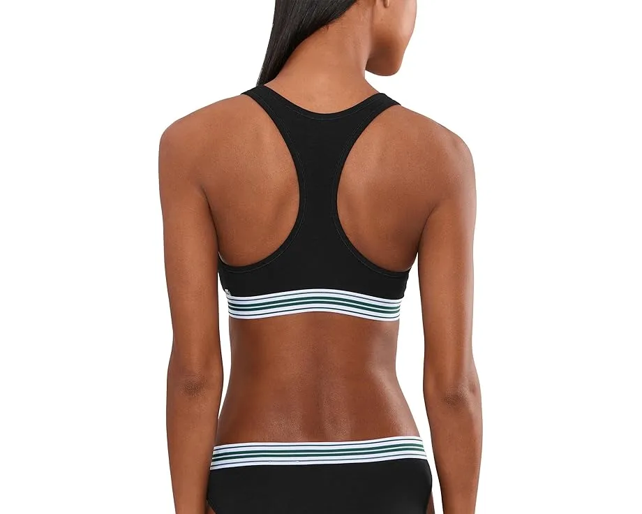 Contrast Band Stretch Cotton Bralette