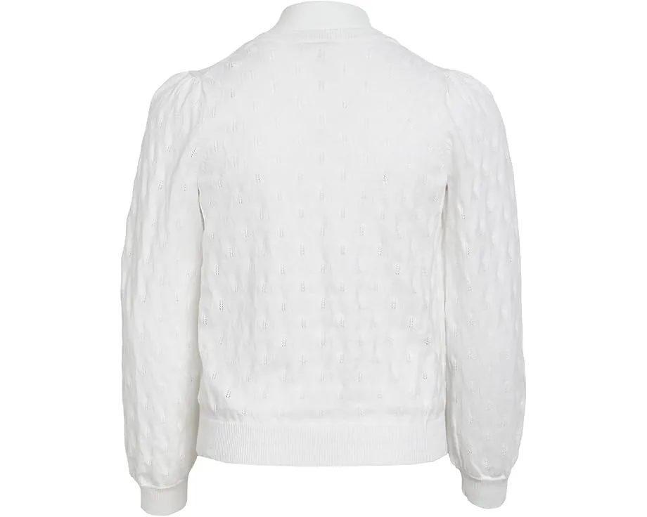 Кардиган Janie and Jack Pointelle с ажурной вязкой для девочек