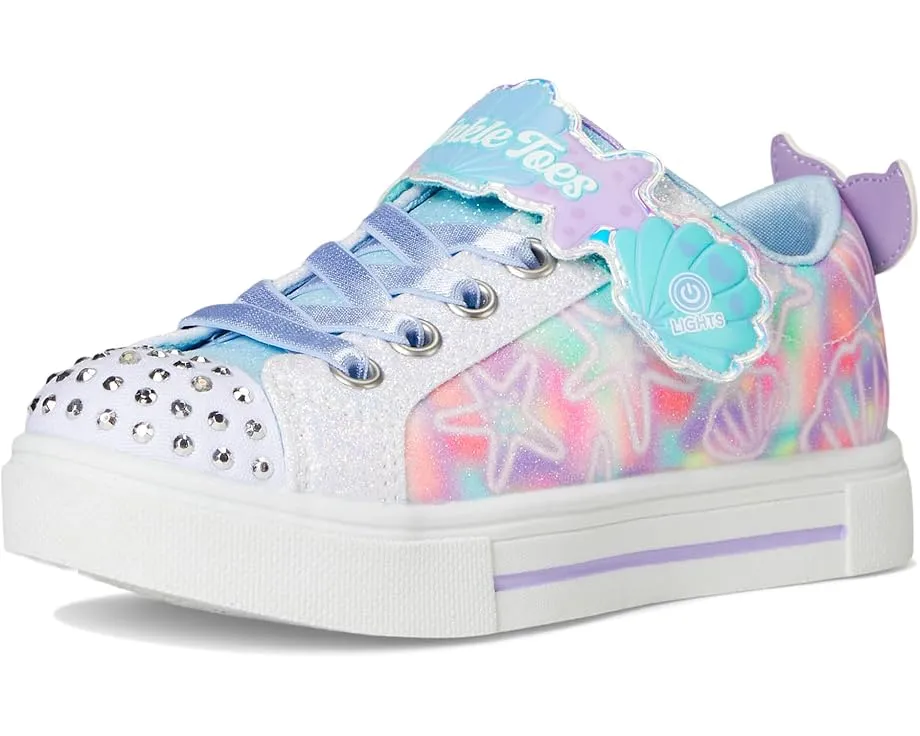 Детские кроссовки Skechers Twinkle Sparks Underwater Magic со светящимся носком