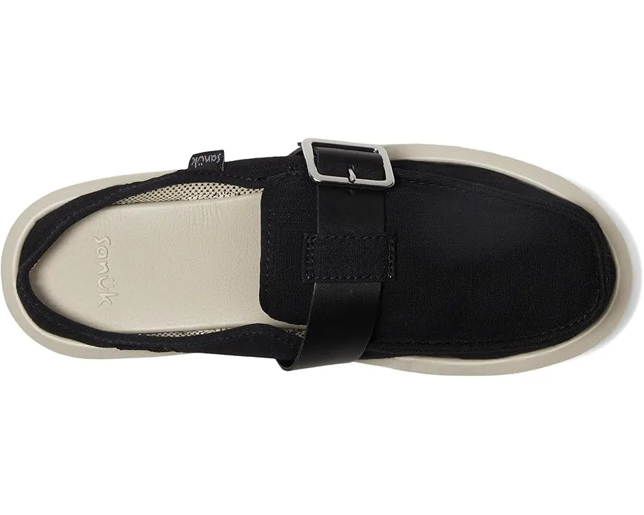 Мюли Sanuk Donna Sash-hey из смеси хлопка и льна с ремешком и платформенной подошвой