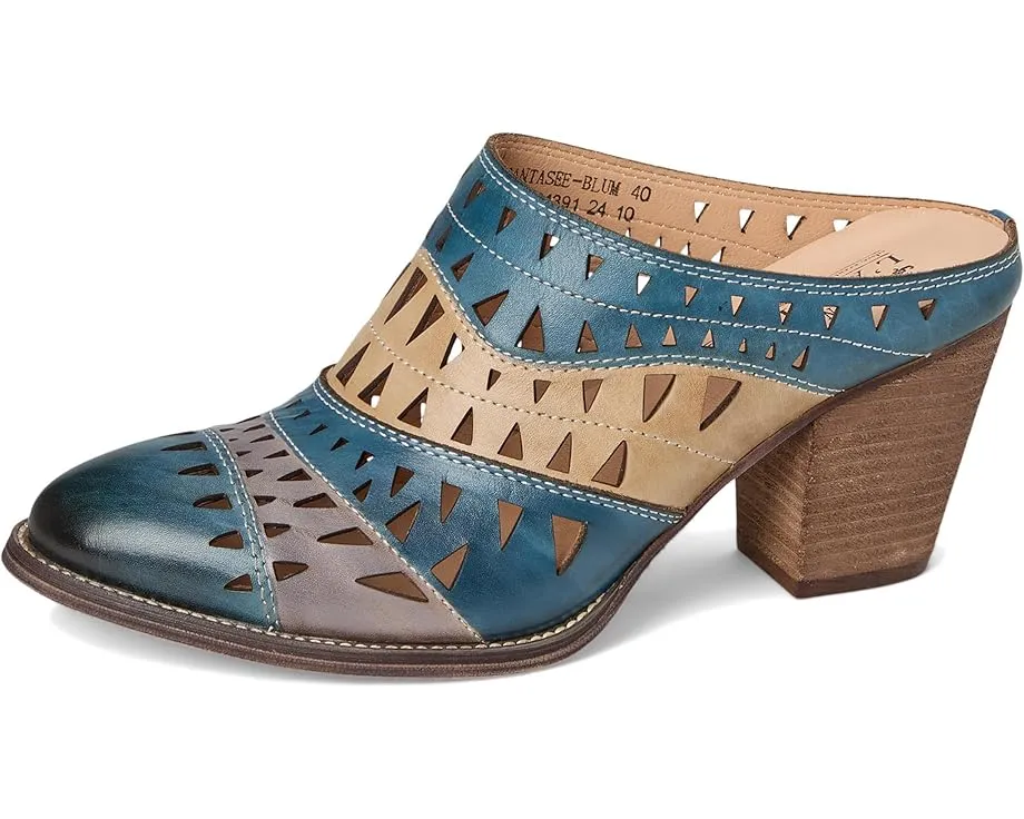 L'Artiste by Spring Step мюли Fantasee с лазерной резкой и ручной росписью